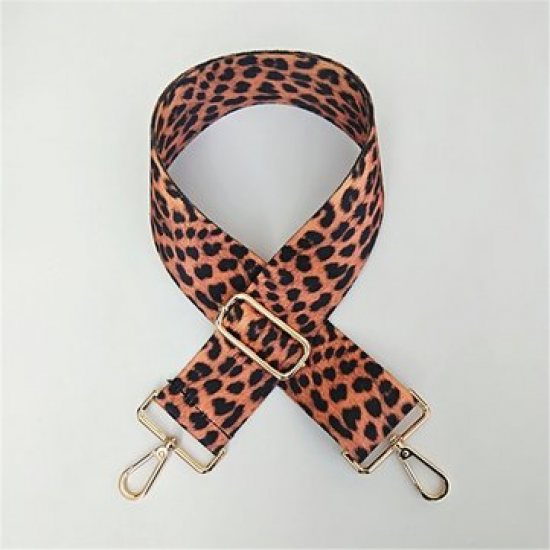 Women Leopard Print Wide Shoulder Strap Adjustable Long Shoulder Strap for Bag Accessories