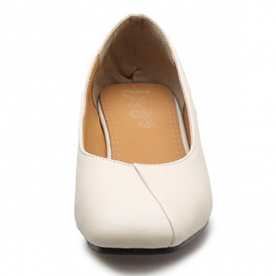 Elegant Color Round Toe Low Heel Loafers for Pumps