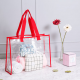 Women Men PVC Casual Storage Bag Beach Bags Handbag Wash Bags for Storage Bags