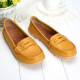 Big Size Pattern Leather Breathable Slip On Soft Flat Loafers for Flat & Loafers