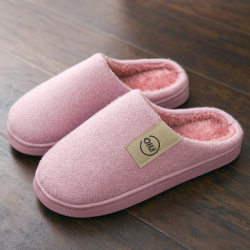 Women Home Slippers Plush Flat Indoor Shoes for Home Shoes