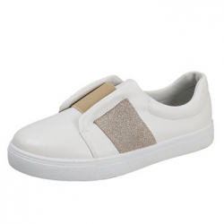Women Elastic Band Trainers Slip On Flat Shoes for Flat & Loafers