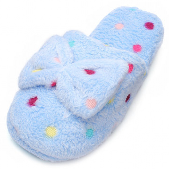 Cute Bowknot Cotton Slippers for Home Shoes