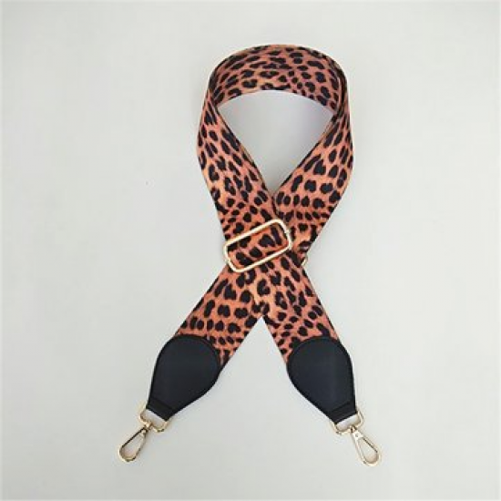 Women Leopard Print Wide Shoulder Strap Adjustable Long Shoulder Strap for Bag Accessories