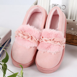 Furry Suede Slip On Keep Warm Home Flat Shoes for Home Shoes