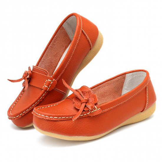 Flower Leather Soft Flat Shoes for Flat & Loafers