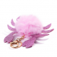 Women Faux Fur Crab Shape Bag Accessories Key Holder for Bag Accessories